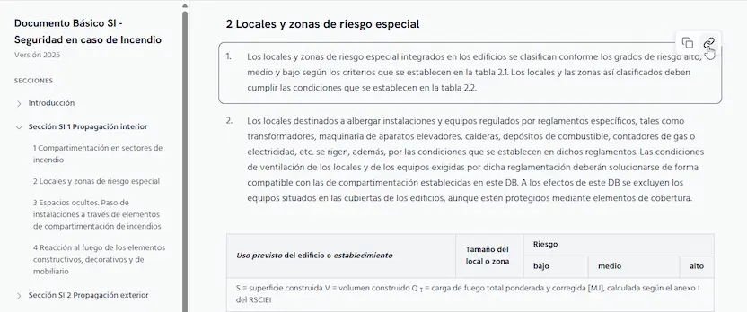 Visualización del CTE digitalizado en Normatia